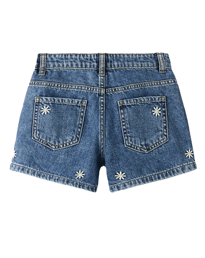 Name It - NKFBella Denim Shorts - Medium Denim/ Daisy
